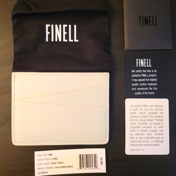 Finell Handbags - Finell MIN card wallet white